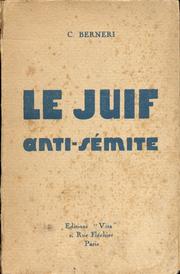 Cover of: Le Juif anti-sémite