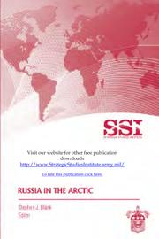 Russia in the Arctic by Stephen J. Blank
