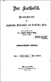 Cover of: Der Katholik by herausgegeben von Johann Michael Raich