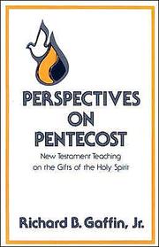 Cover of: Perspectives on Pentecost by Richard B., Jr. Gaffin