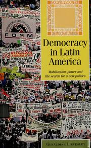 Cover of: Democracy in Latin America by Geraldine Lievesley