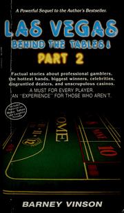 Cover of: Las Vegas behind the tables! by Barney Vinson
