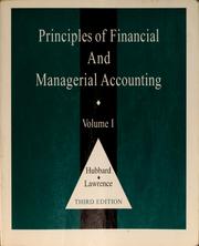 Cover of: Principles of financial and managerial accounting by Thomas D. Hubbard