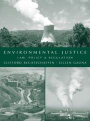 Cover of: Environmental Justice by Clifford Rechtschaffen, Eileen P. Gauna