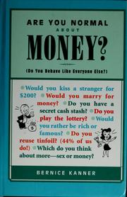 Cover of: Are you normal about money?: do you behave like everyone else?