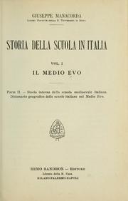 Cover of: Storia della scuola in Italia by Giuseppe Manacorda