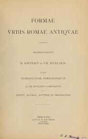 Cover of: Forma urbis Romae antiquae