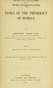 Cover of: The flora of the presidency of Bombay by Theodore Cooke
