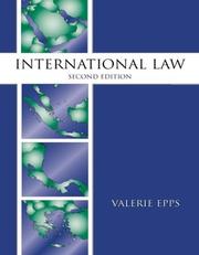 Cover of: International law by Valerie Epps, Valerie Epps