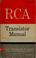 Cover of: RCA transistor manual