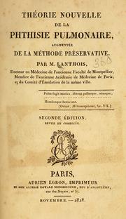Théorie nouvelle de la phthisie pulmonaire by Étienne Lanthois