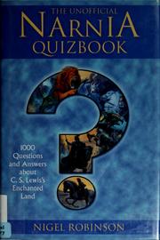 Cover of: The unofficial Narnia quizbook