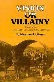 Cover of: Vision or Villainy by Abraham Hoffman