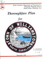 Cover of: Williamston thoroughfare plan