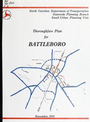 Cover of: Thoroughfare plan for Battleboro, North Carolina