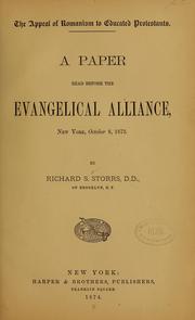 Cover of: An appeal of Romanism to educated Protestants