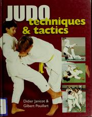 Cover of: Judo: techniques and tactics
