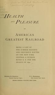 Cover of: Health and pleasure on America's greatest railroad...