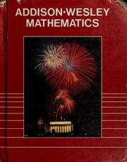 Cover of: Addison-Wesley mathematics