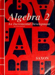Cover of: Algebra 2