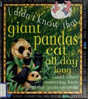 Cover of: Giant pandas eat all day long by Cecilia Fitzsimons
