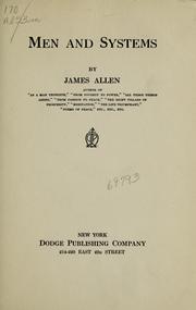 Cover of: Men and systems by James Allen