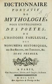 Cover of: Dictionnaire portatif de mythologie by André de Claustre