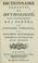 Cover of: Dictionnaire portatif de mythologie