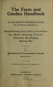 Cover of: The farm and garden handbook