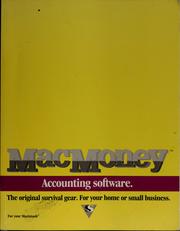 Cover of: MacMoney: accounting and financial planning for the Macintosh