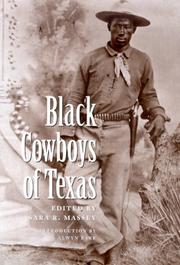 Cover of: Black cowboys of Texas