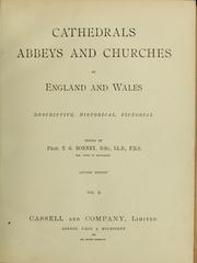 Cover of: Cathedrals, abbeys and churches of England and Wales, descriptive, historical, pictorial