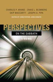 Cover of: Perspectives on the Sabbath: four views