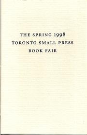 Cover of: The Spring 1998 Toronto Small Press Book Fair by anonymous