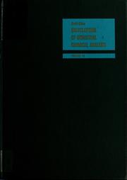 Cover of: Encyclopedia of industrial chemical analysis