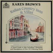 Cover of: Karen Brown's Italian country inns & villas by Clare Brown