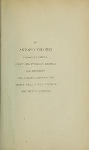 Cover of: Marsilio da Padova, riformatore politico e religioso del secolo XIV
