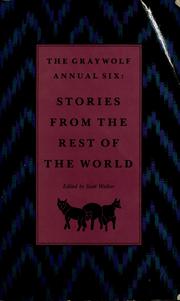 Cover of: The Graywolf annual six