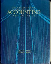 Cover of: Fundamental accounting principles