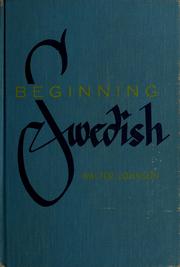 Cover of: Beginning Swedish by Walter Gilbert Johnson