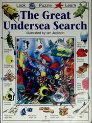 Cover of: The great undersea search