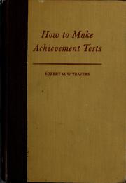 Cover of: How to make achievement tests.