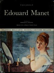 Cover of: L'opera pittorica di Edouard Manet by Edouard Manet, Edouard Manet