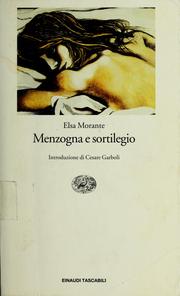 Cover of: Menzogna e sortilegio by Elsa Morante