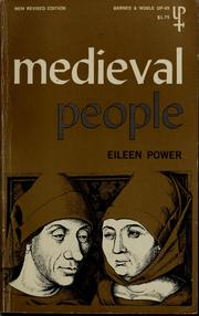 Cover of: Medieval people. by Eileen Edna Power