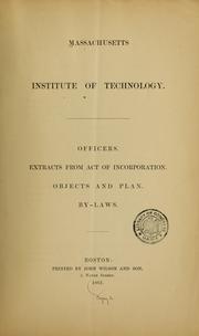 Cover of: Officers: Extracts from Act of incorporation