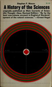 Cover of: A history of the sciences. | Stephen Finney Mason