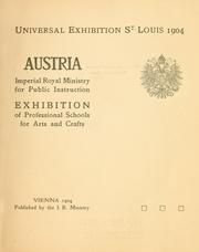 Universal exhibition St. Louis 1904 by Austria. Ministerium für Cultus und Unterricht