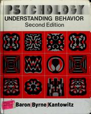 Cover of: Psychology: understanding behavior