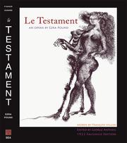 Le Testament 1923 Facsimile Edition